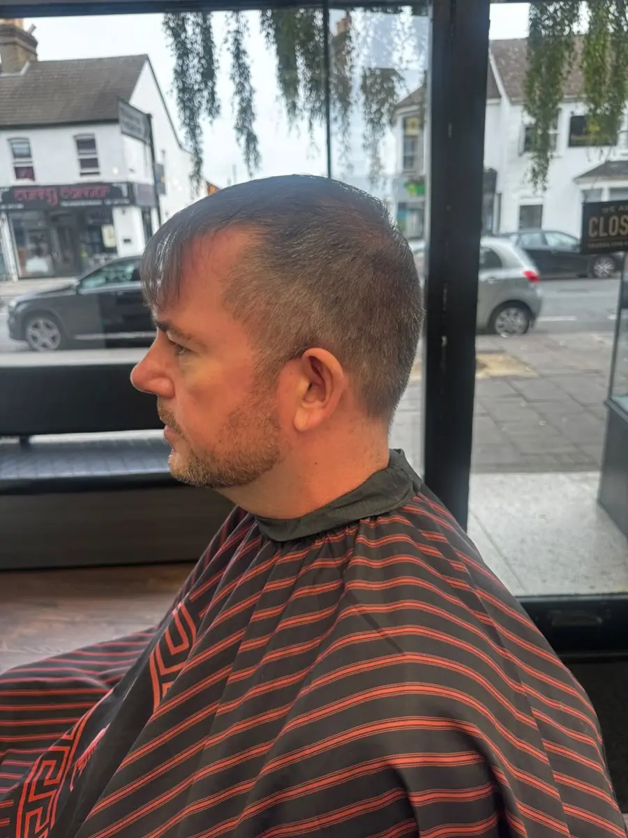 Short crop with tight back and sides at Noah's Barber West Wickham